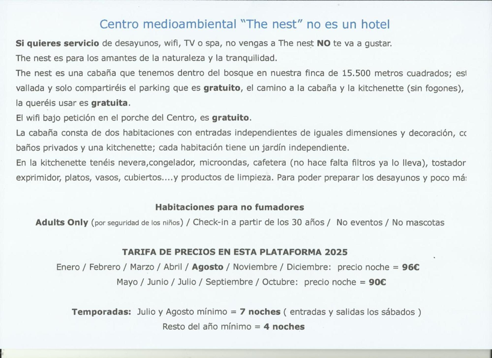 Centro Medioambiental The Nest - Adults Only Pensionat El Plano Exteriör bild